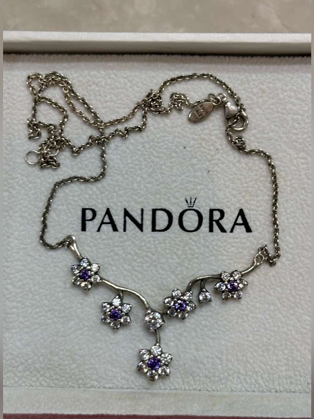 Pandora Forget Me Knot Necklace - Picture 2 of 6
